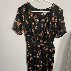 Floral target jumpsuit